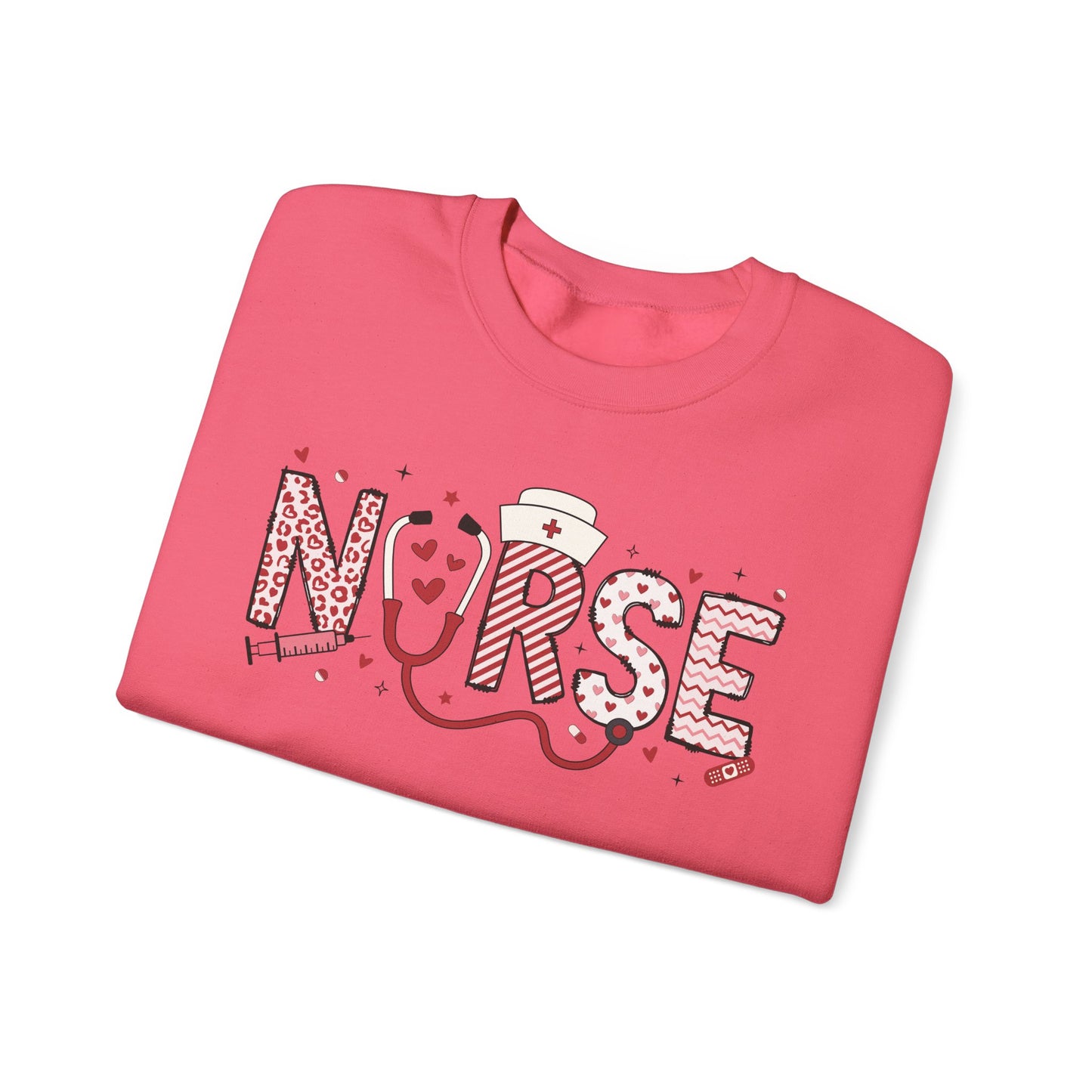 Nurse Valentine Doodle Crewneck