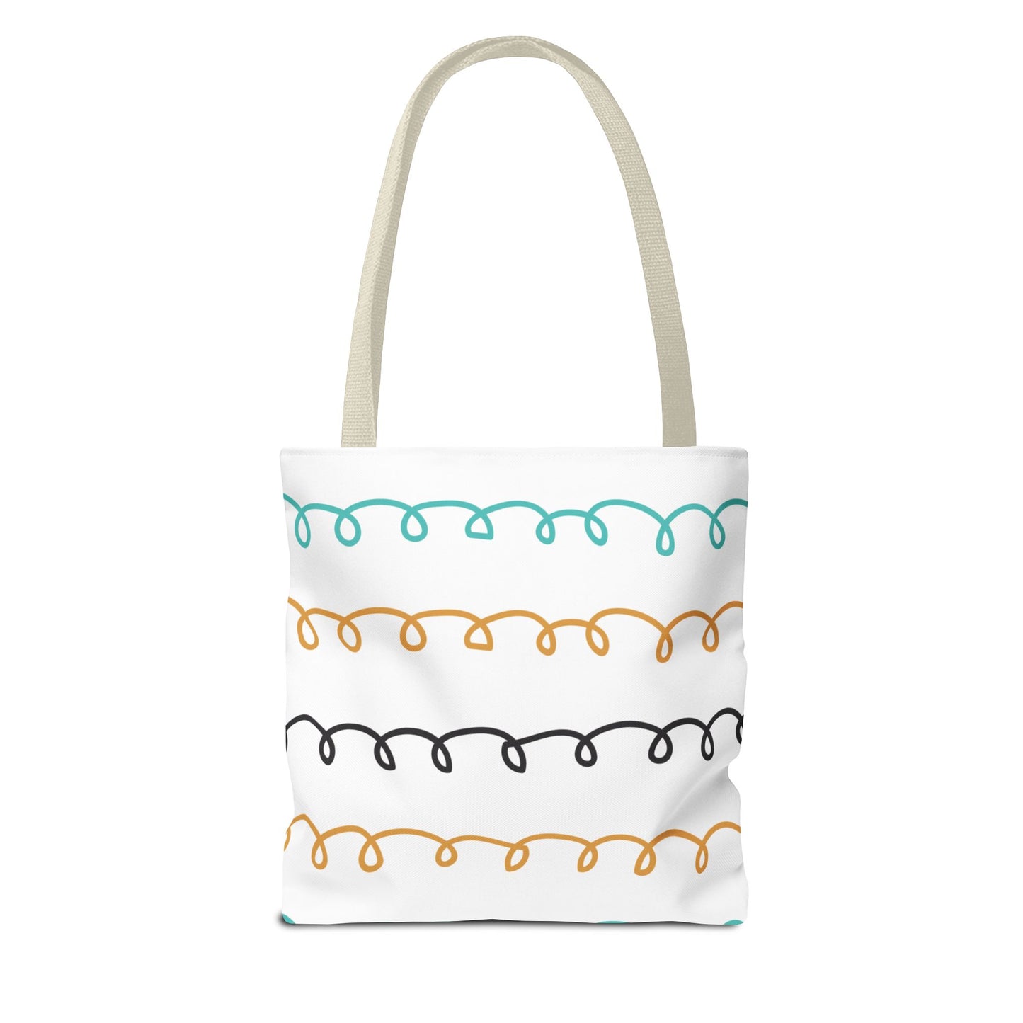 Colorful Swirl Stripe Tote Bag