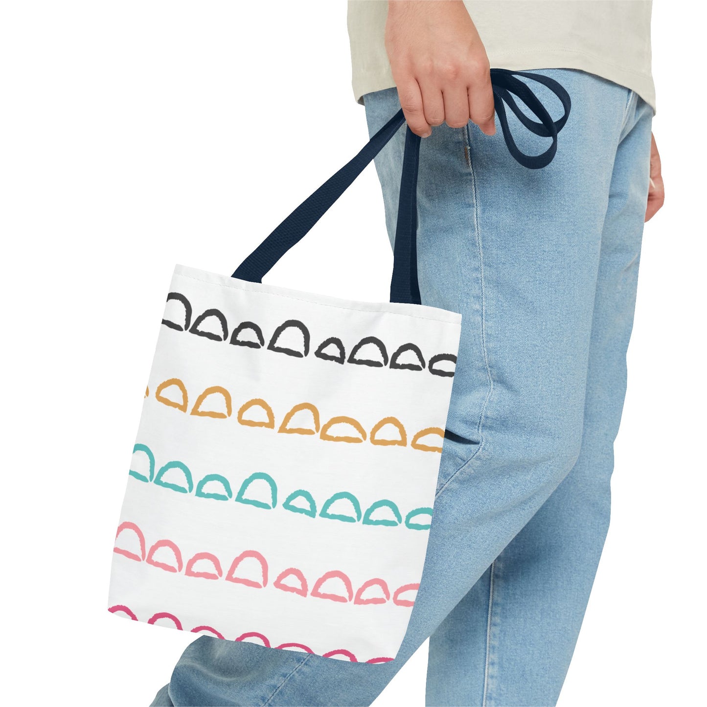 Rainbow Arch Stripes Tote Bag