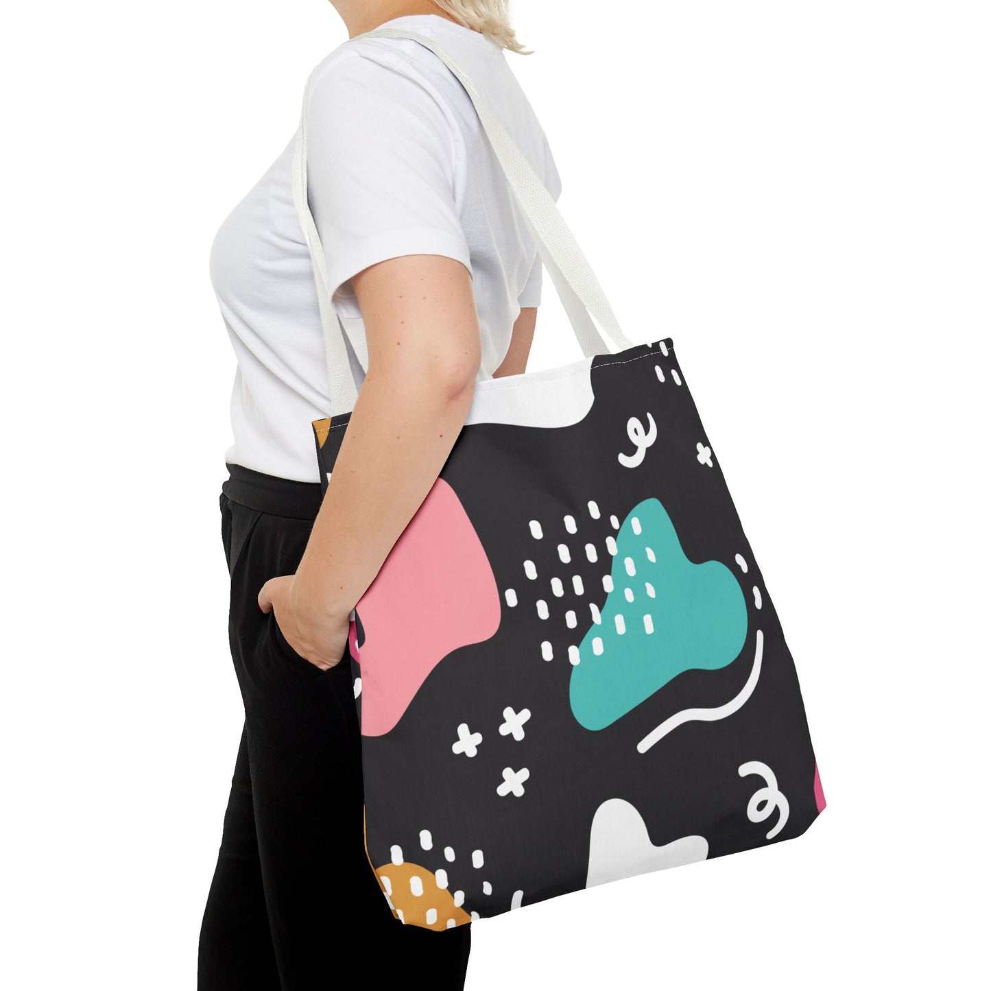 Modern Abstract Shapes Tote Bag