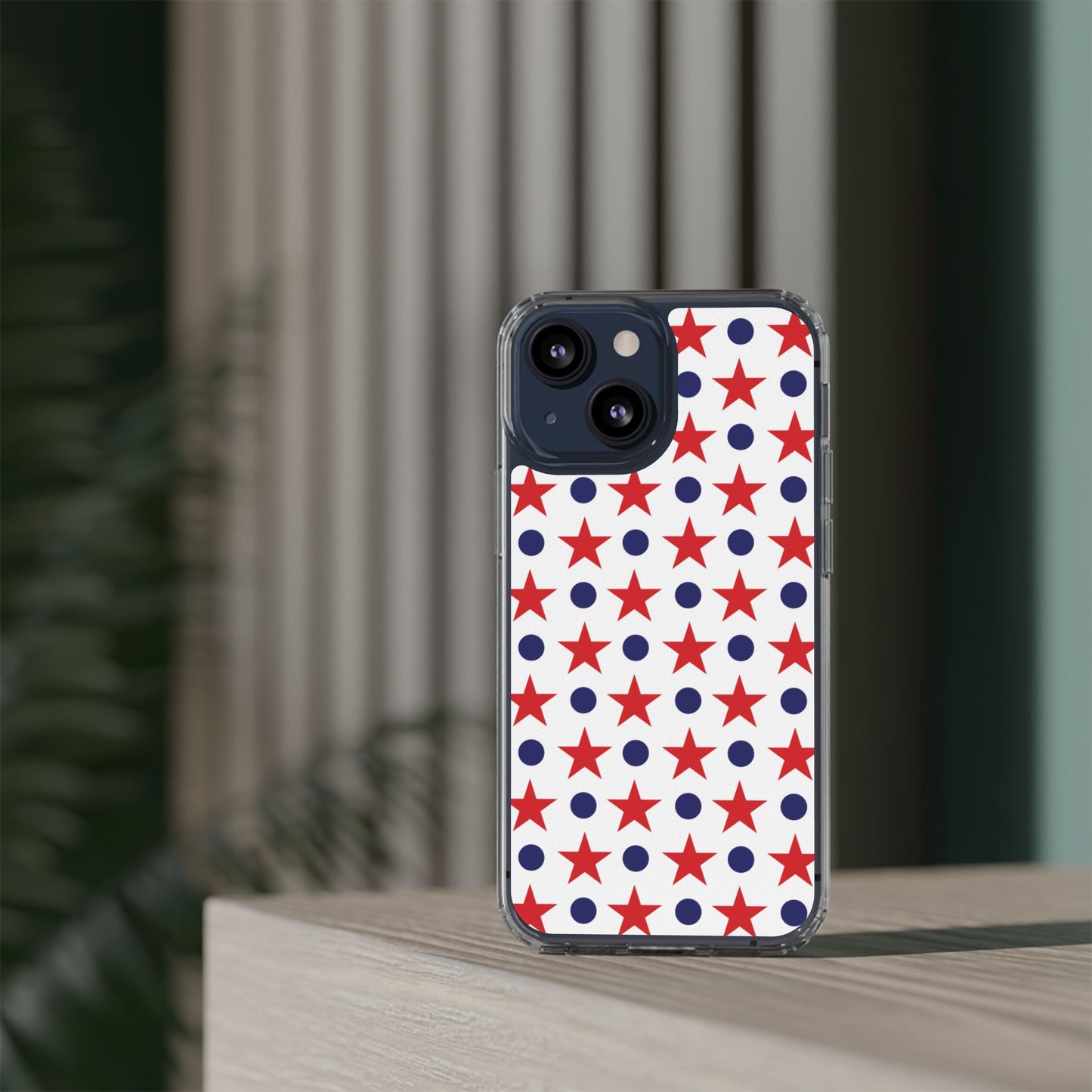 Patriotic Stars and Dots Phone Case