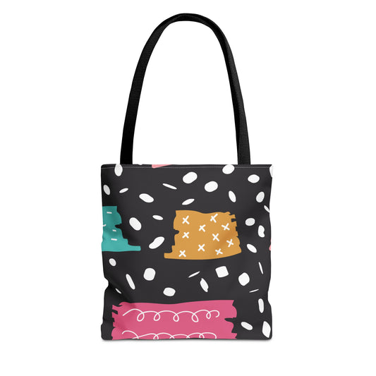 Abstract Brushstroke Tote Bag