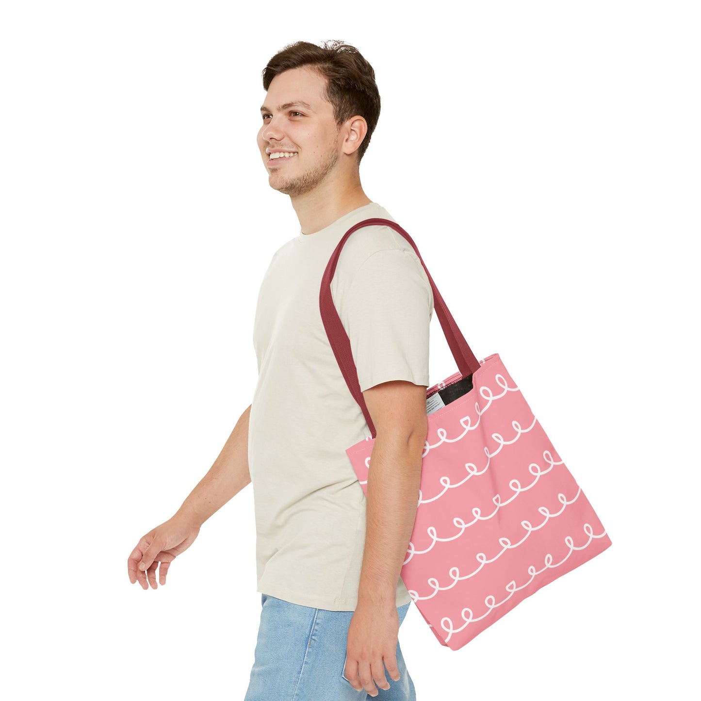 Pink Swirl Delight Tote Bag