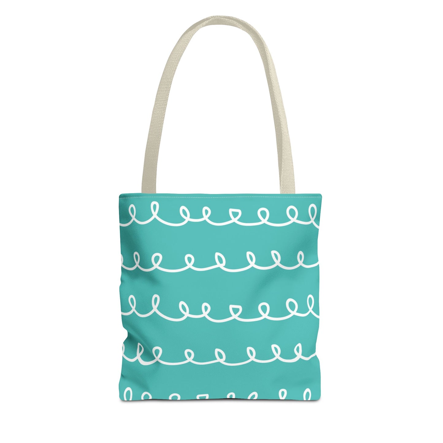 Turquoise Swirl Tote Bag