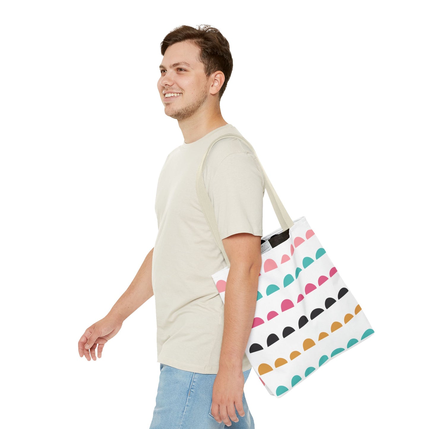 Colorful Arched Dots Tote Bag