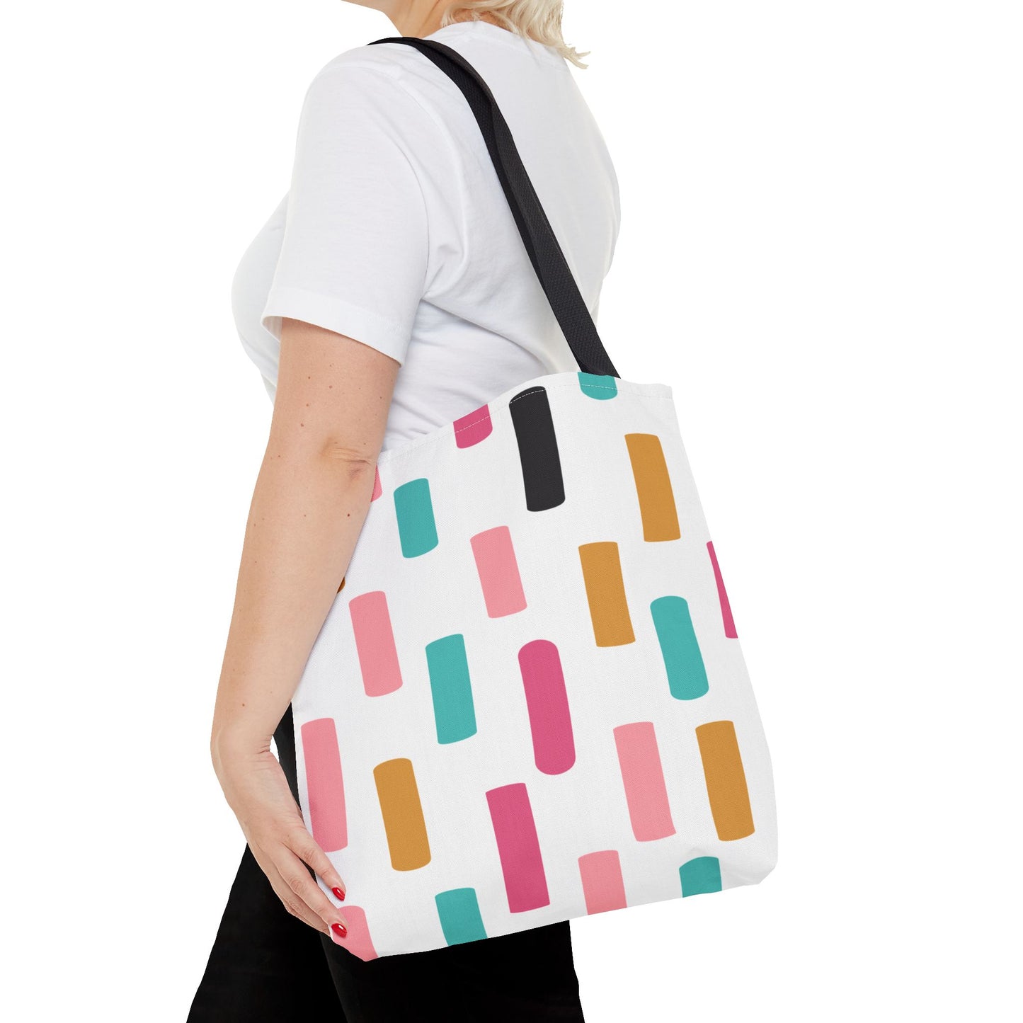 Color Block Confetti Tote Bag