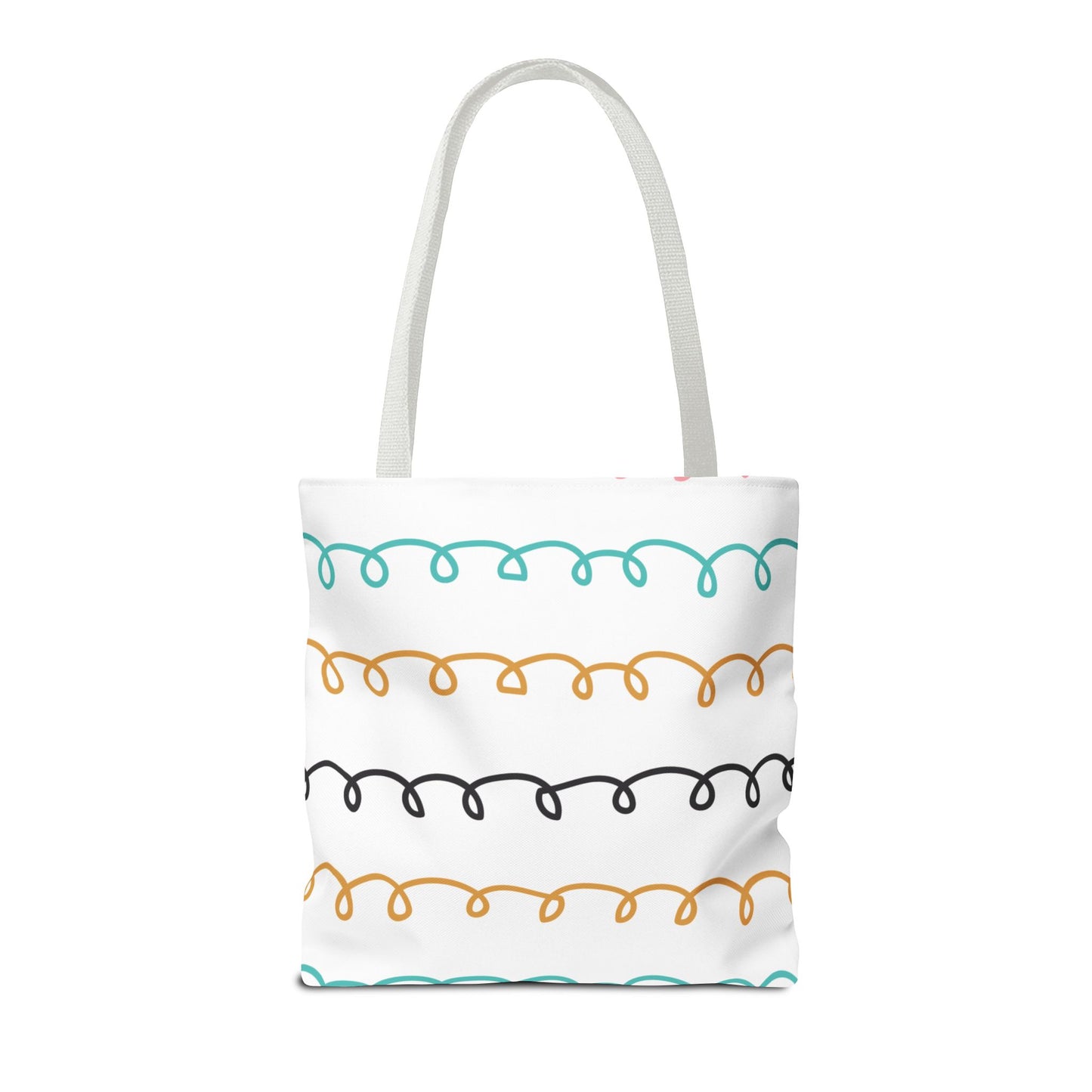 Colorful Swirl Stripe Tote Bag