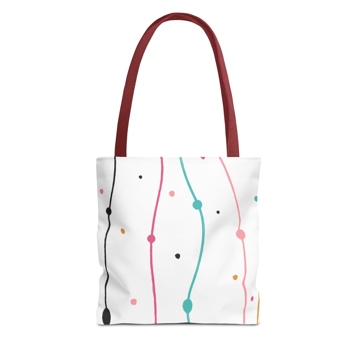 Abstract Lines Dots Tote Bag