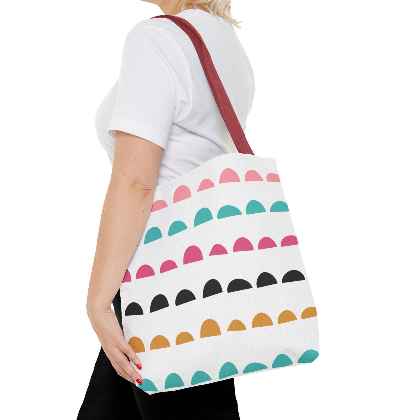 Colorful Arched Dots Tote Bag