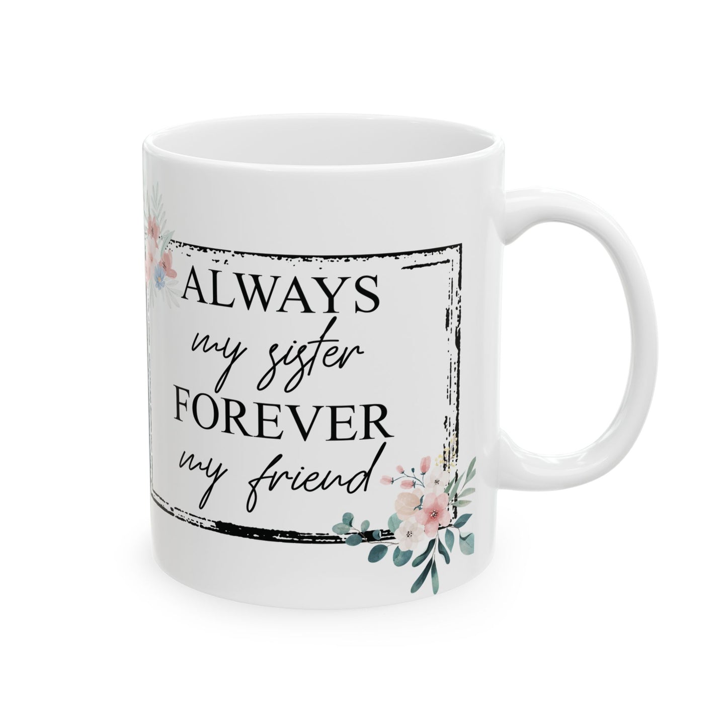 Floral Elegance Ceramic Mug