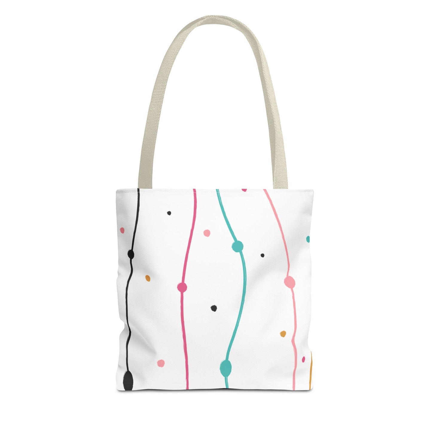 Abstract Lines Dots Tote Bag