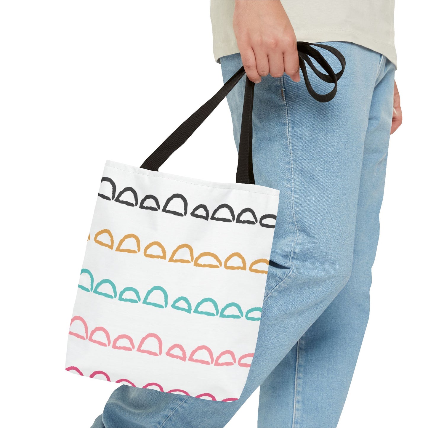 Rainbow Arch Stripes Tote Bag