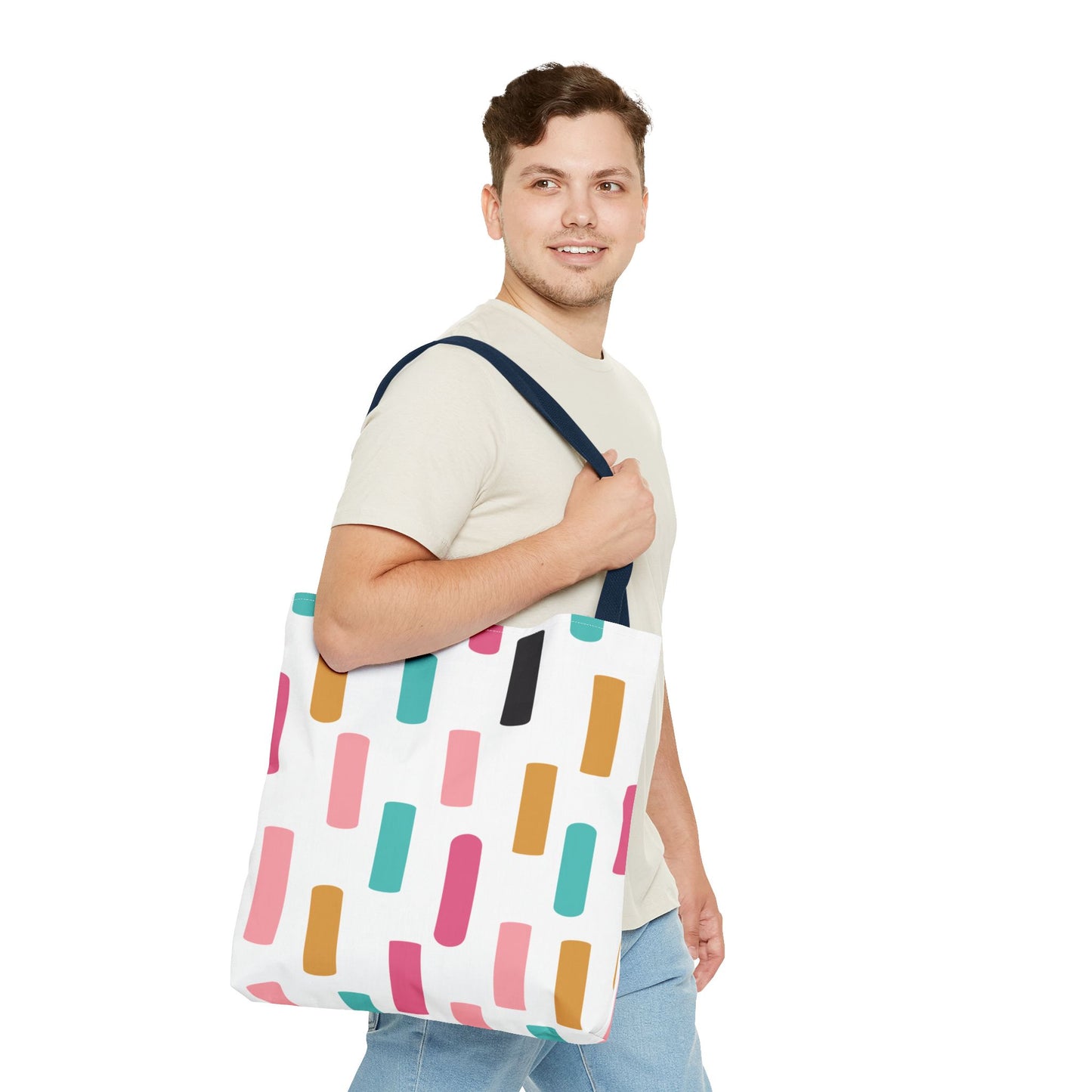 Color Block Confetti Tote Bag