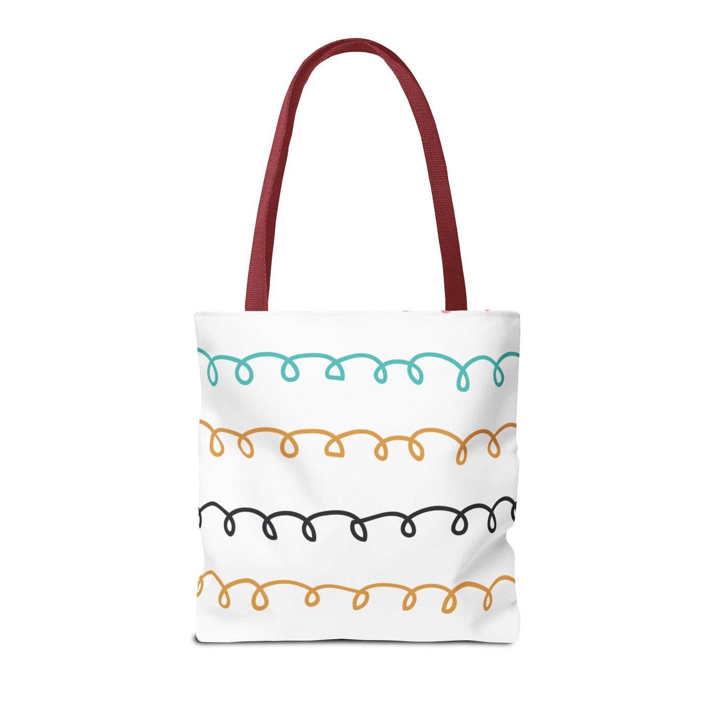 Colorful Swirl Stripe Tote Bag