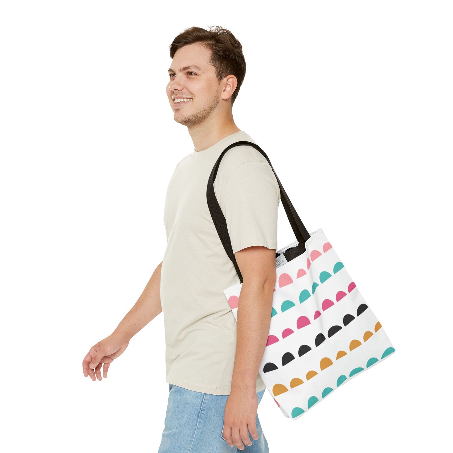 Colorful Arched Dots Tote Bag