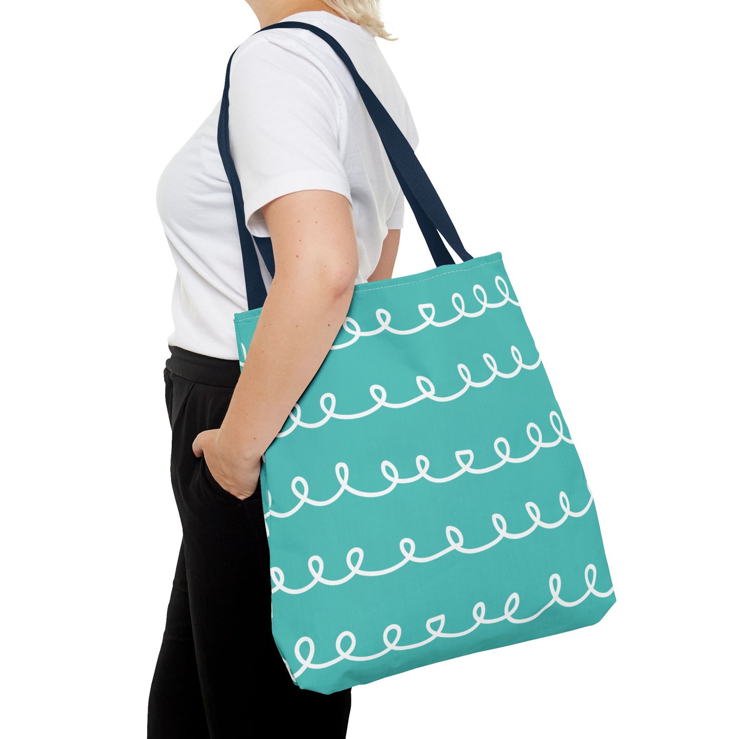 Turquoise Swirl Tote Bag