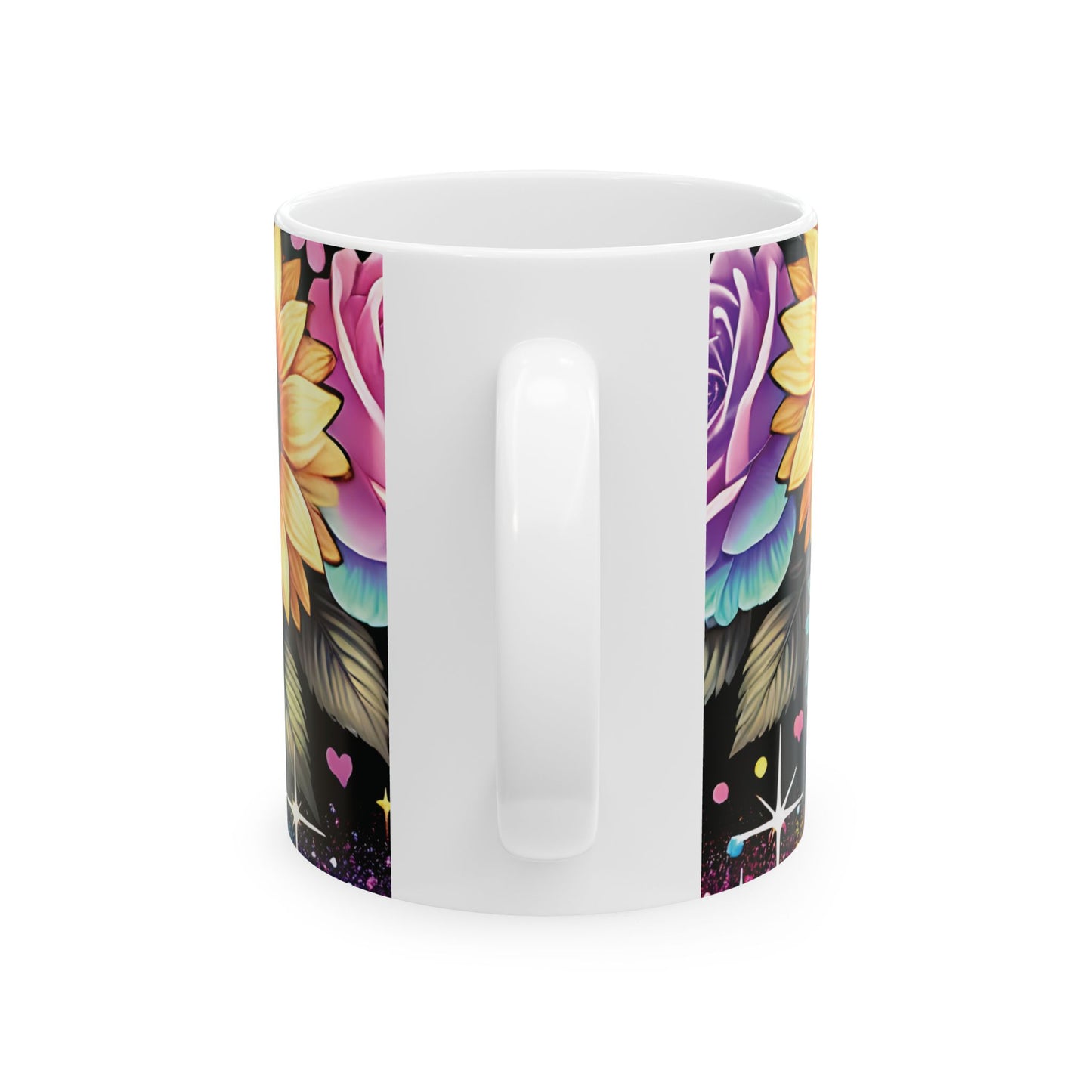 Vibrant Bloom Ceramic Mug