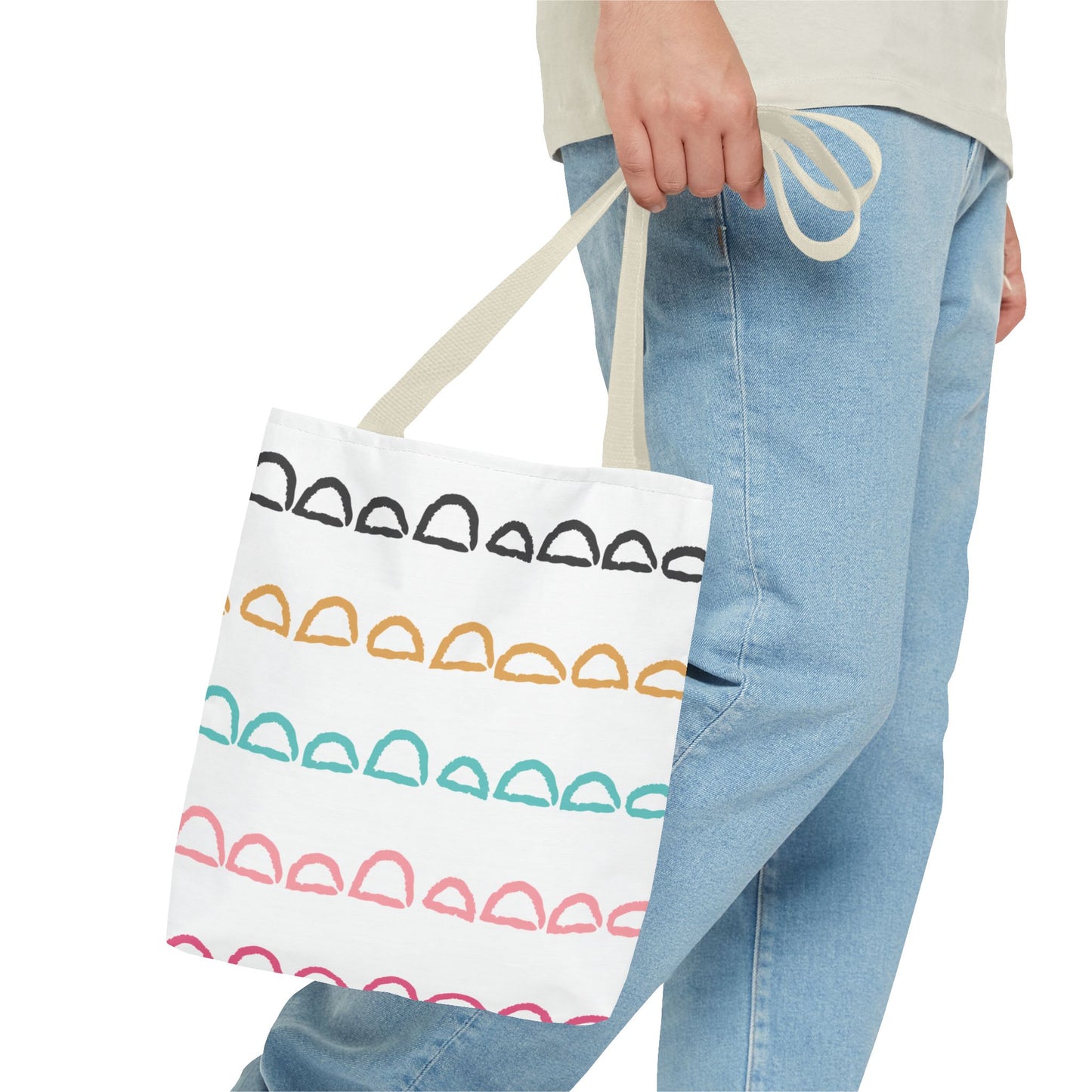 Rainbow Arch Stripes Tote Bag