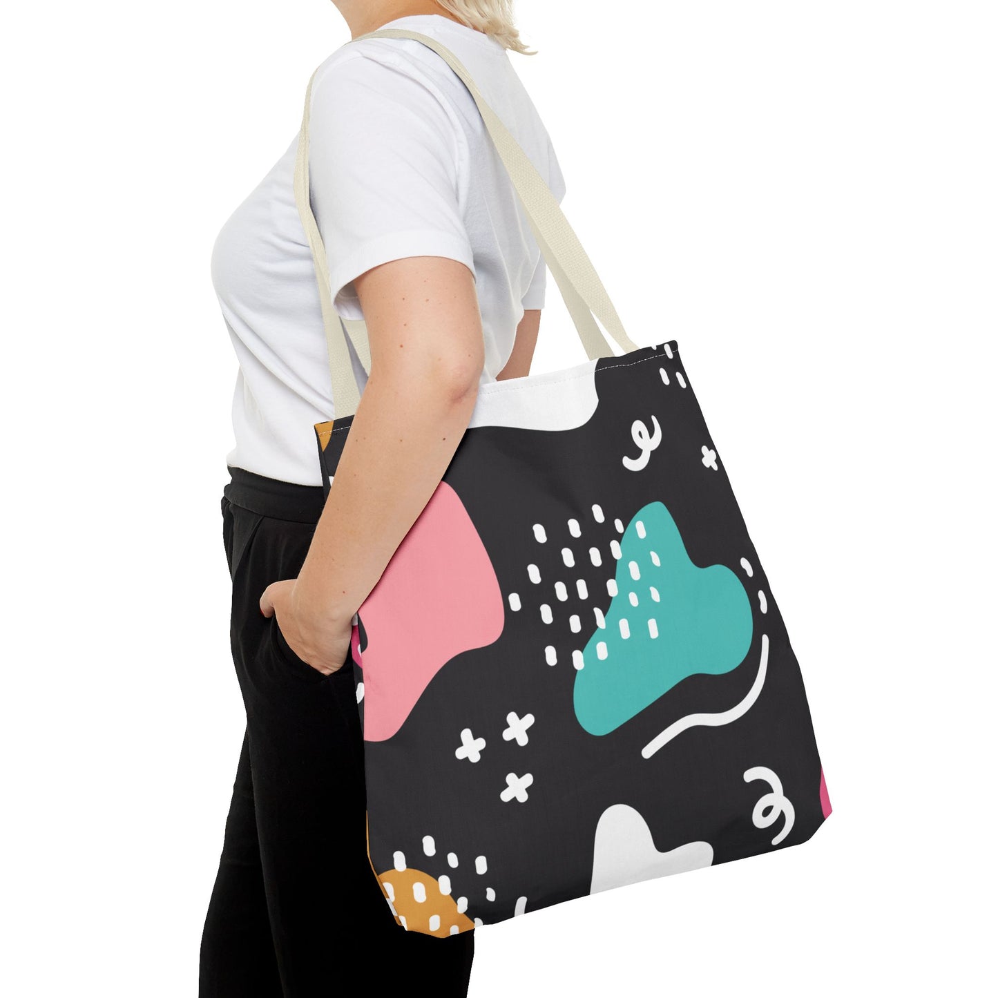 Modern Abstract Shapes Tote Bag