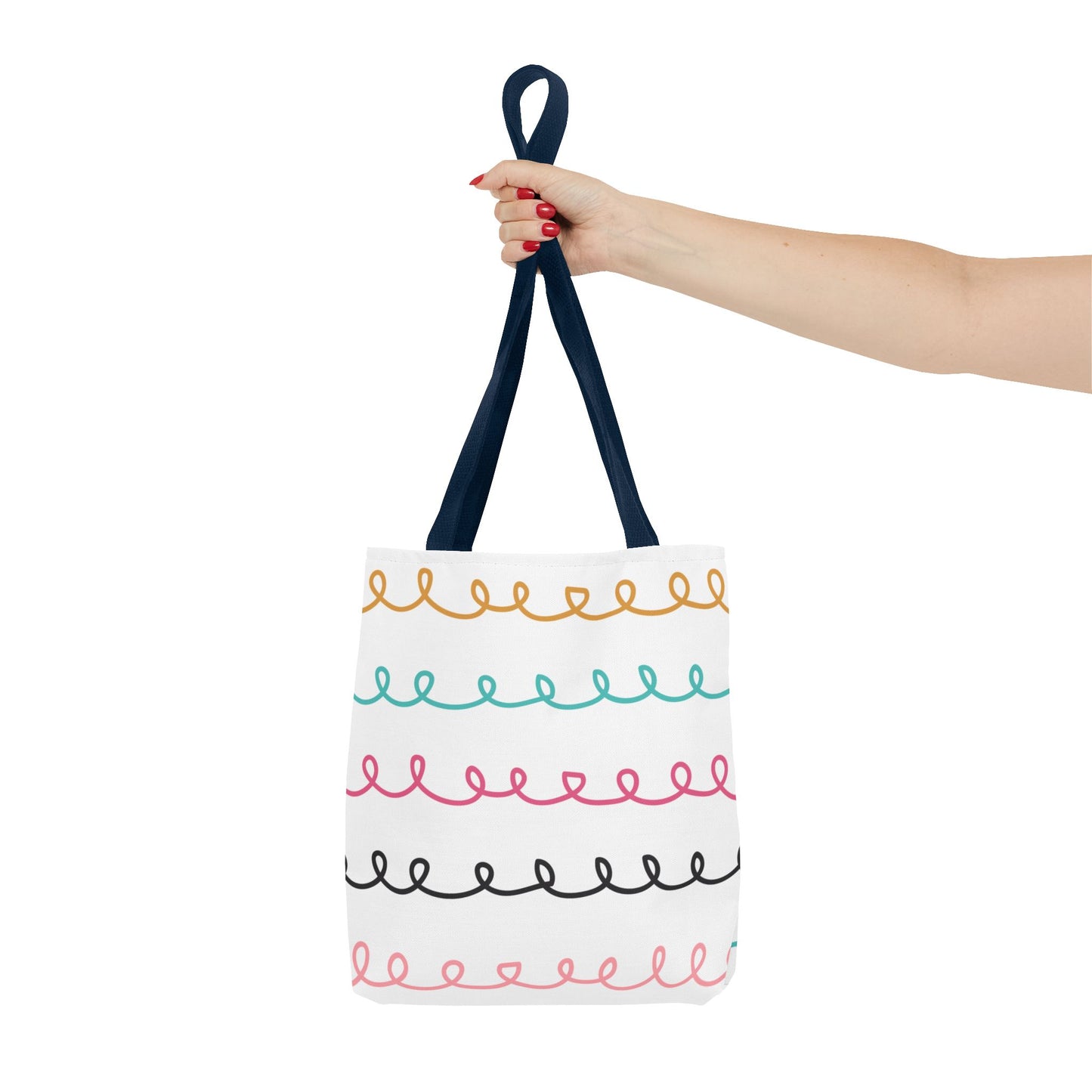 Colorful Swirl Stripe Tote Bag