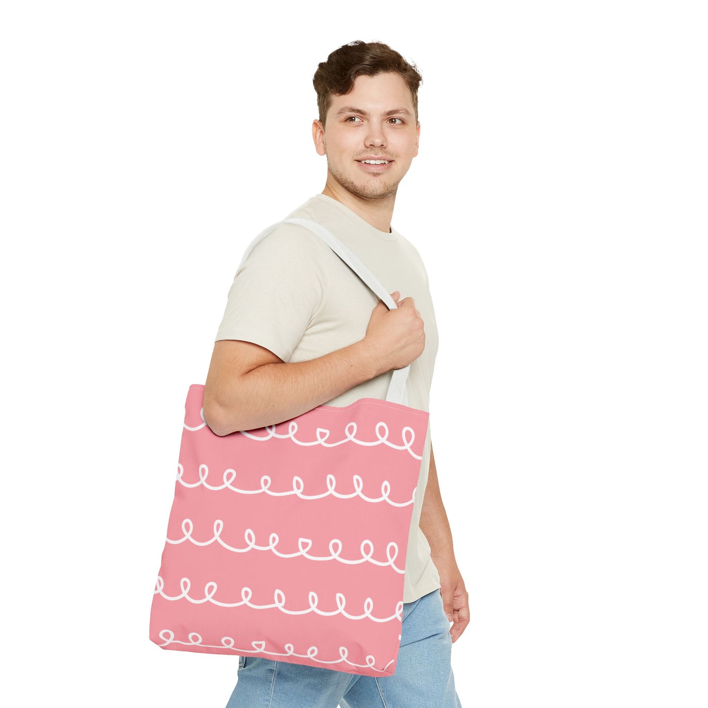 Pink Swirl Delight Tote Bag