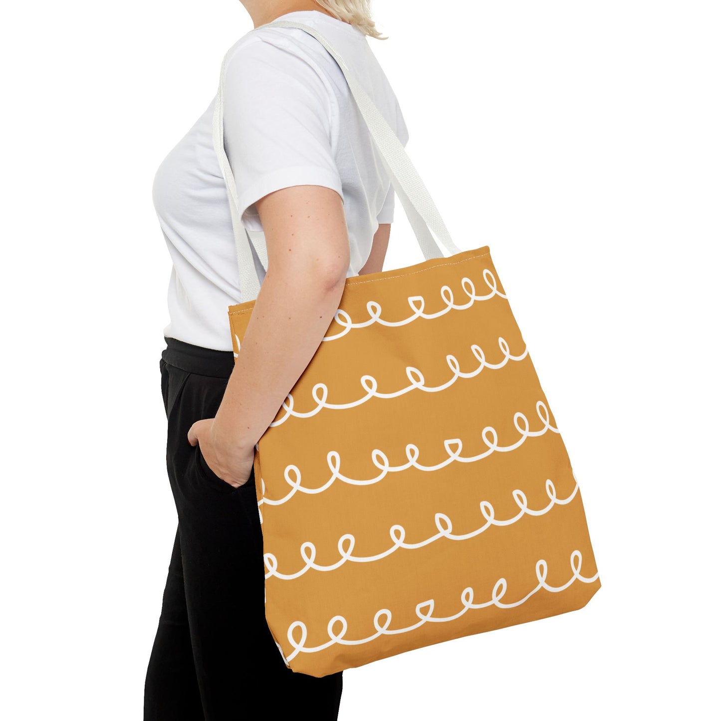 Golden Swirl Tote Bag