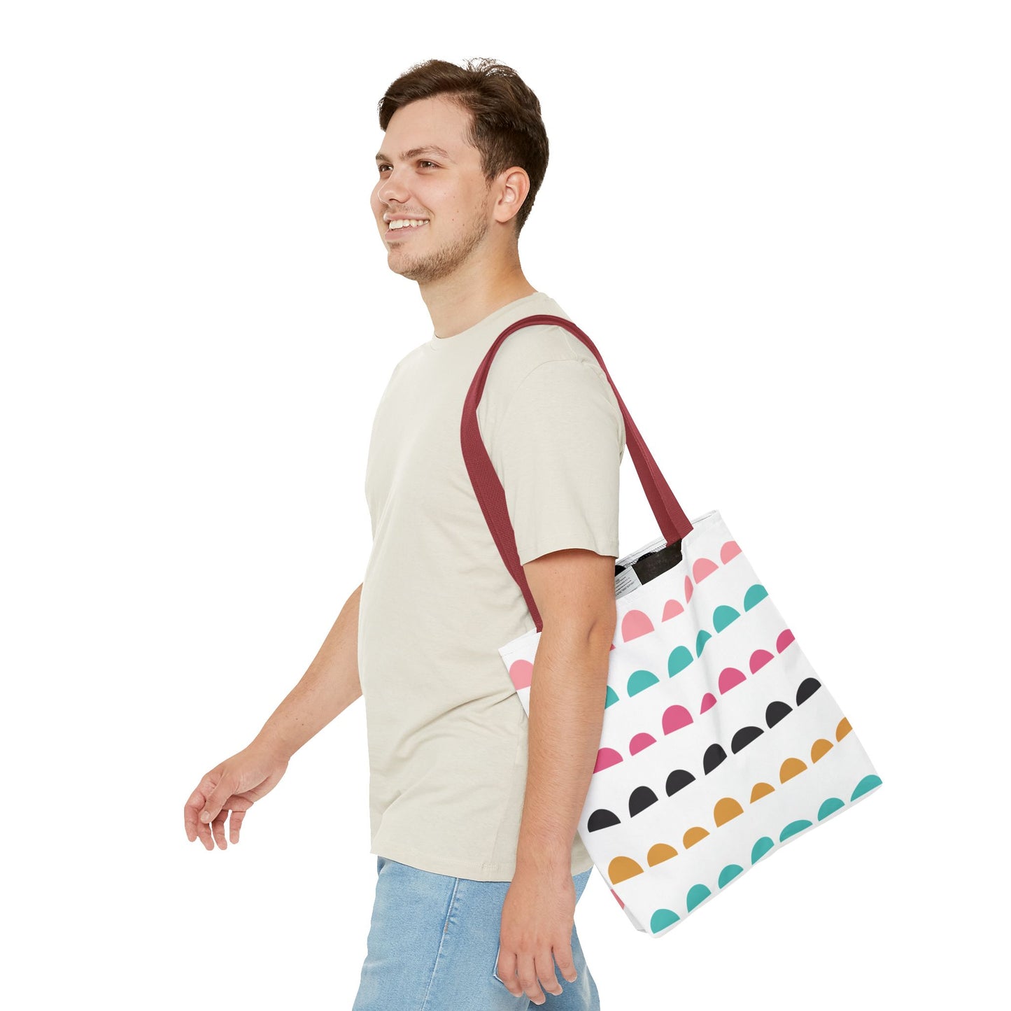 Colorful Arched Dots Tote Bag