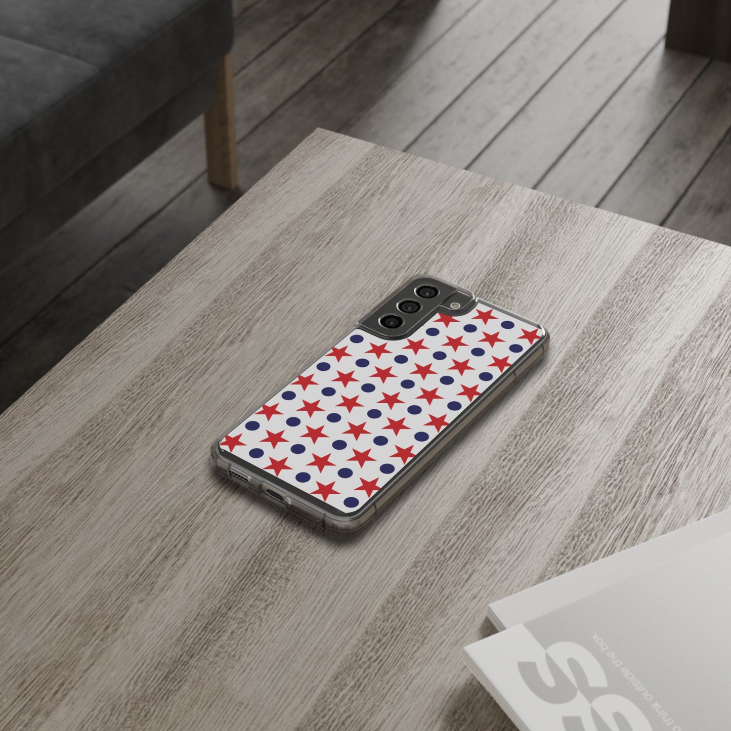 Patriotic Stars and Dots Phone Case