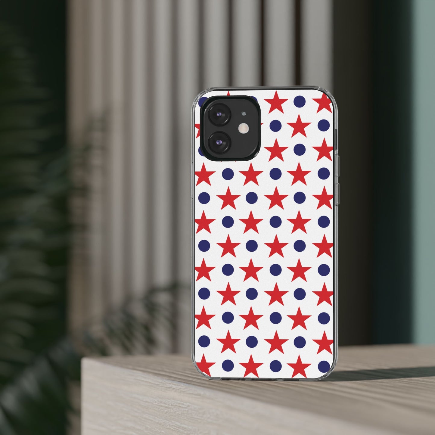 Patriotic Stars and Dots Phone Case