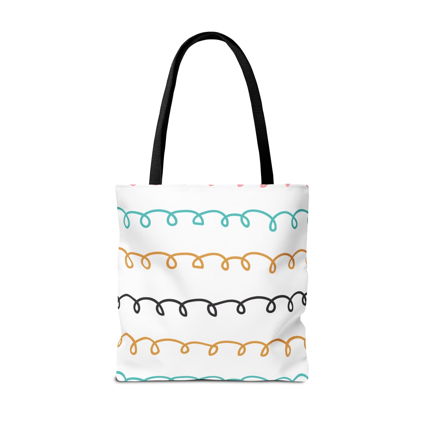 Colorful Swirl Stripe Tote Bag