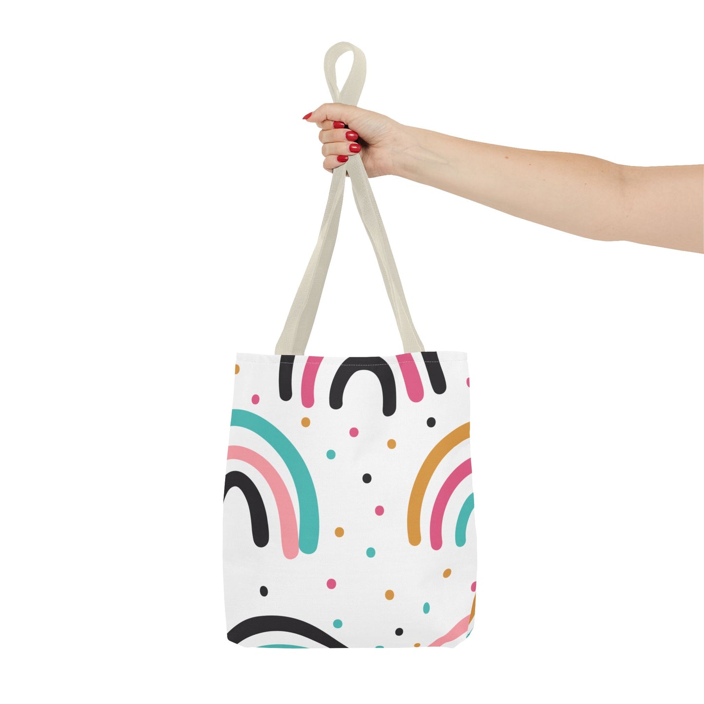 Rainbow Dots Tote Bag