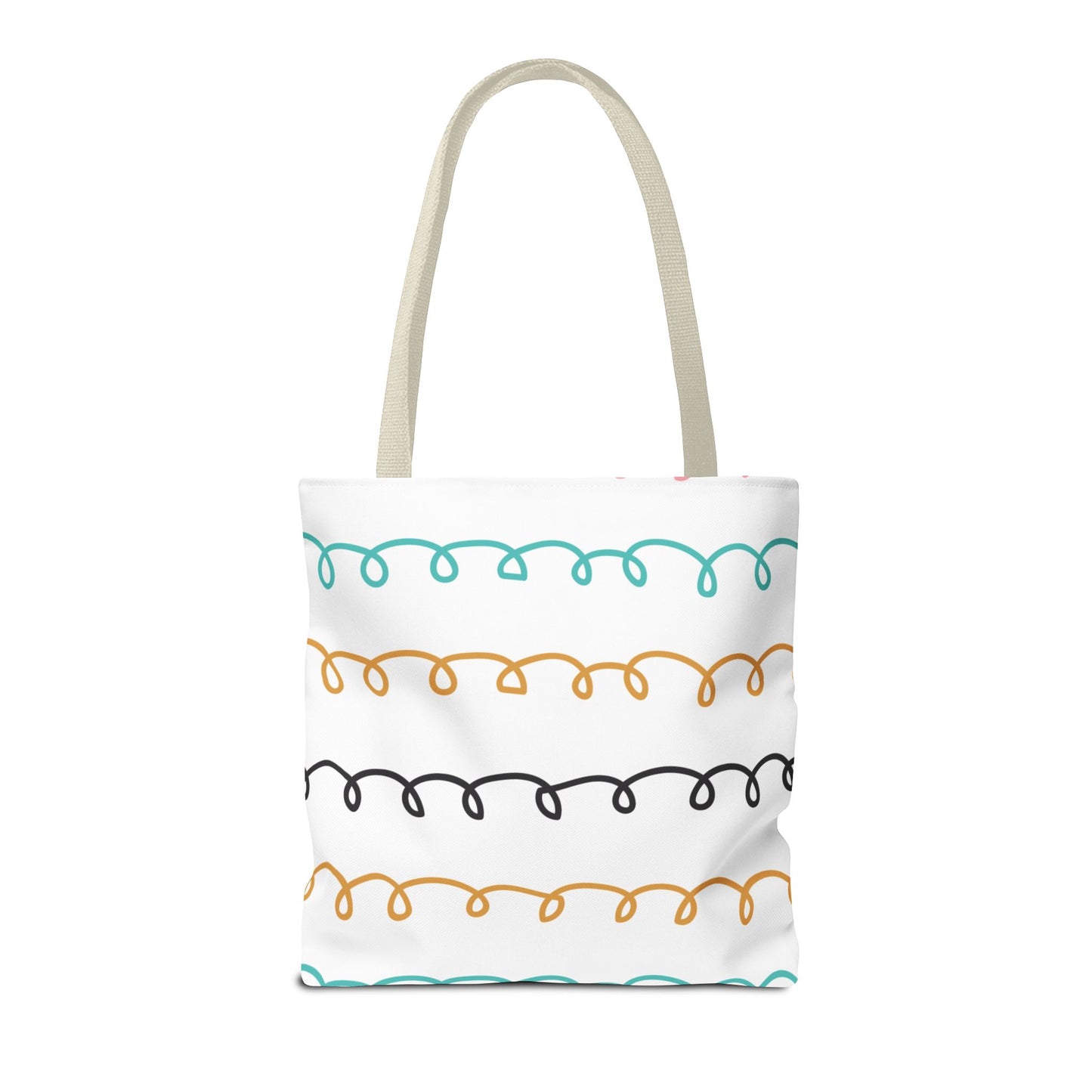 Colorful Swirl Stripe Tote Bag