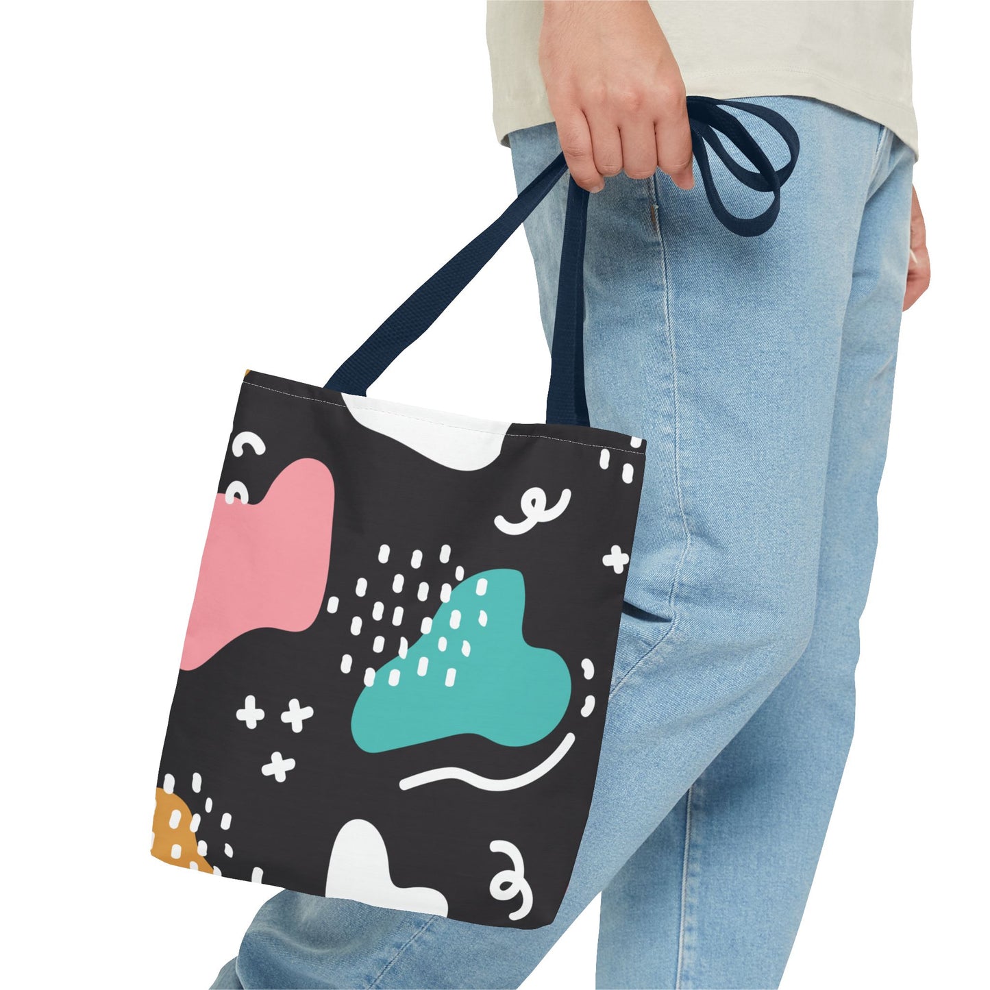 Modern Abstract Shapes Tote Bag