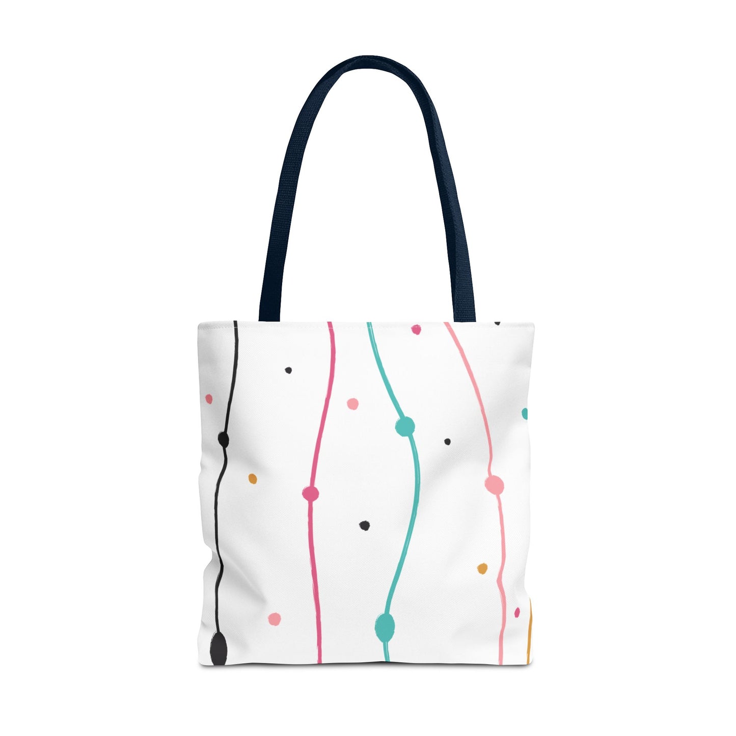 Abstract Lines Dots Tote Bag