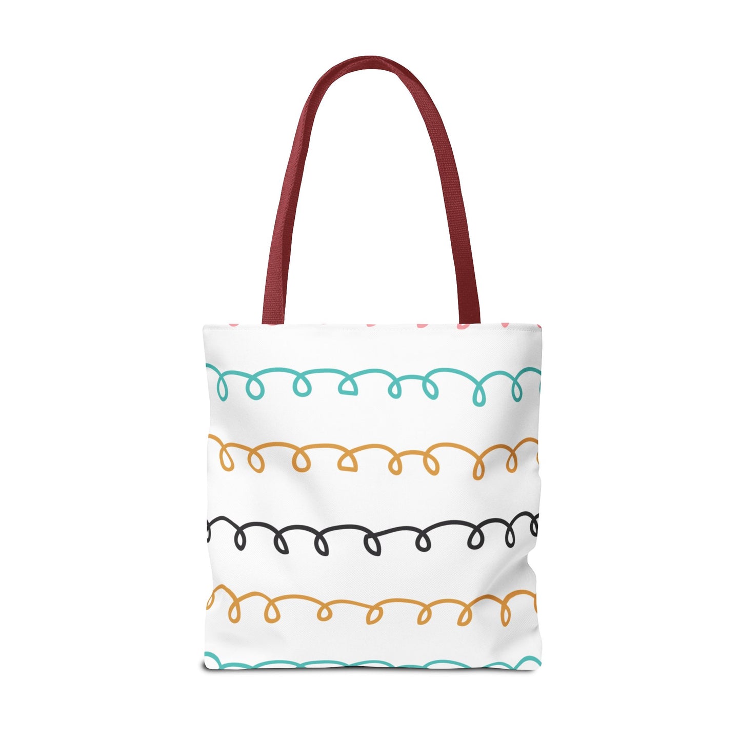 Colorful Swirl Stripe Tote Bag