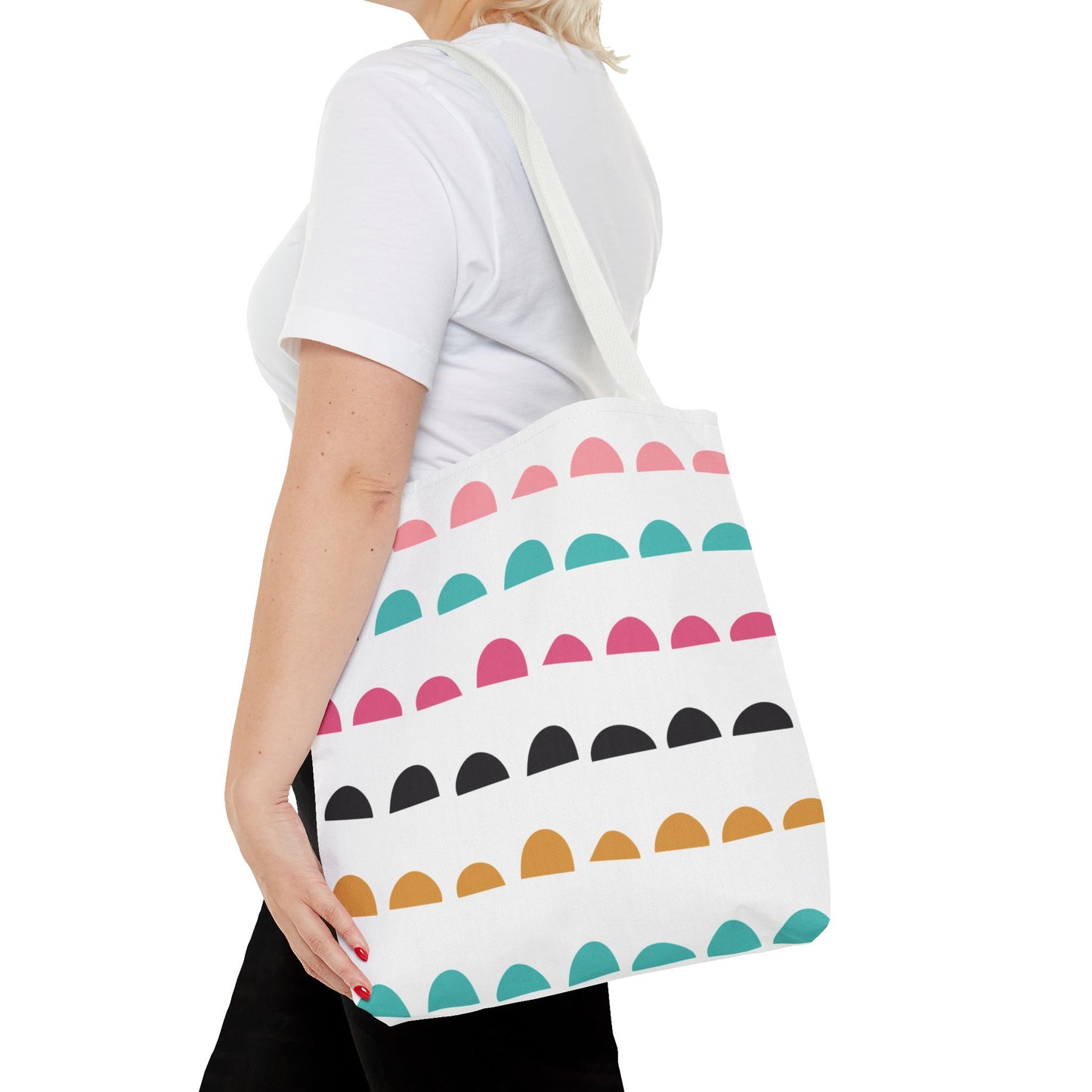 Colorful Arched Dots Tote Bag