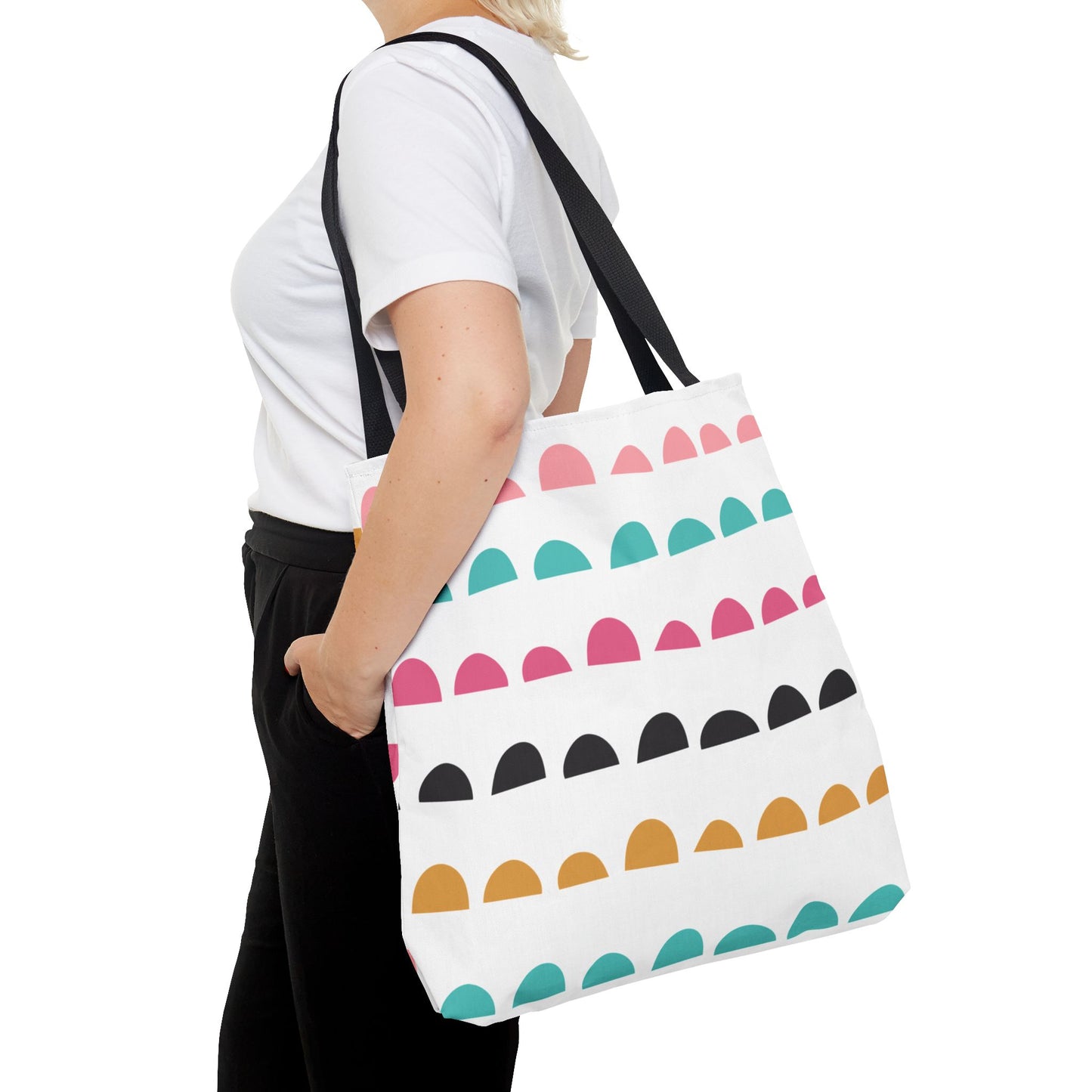 Colorful Arched Dots Tote Bag