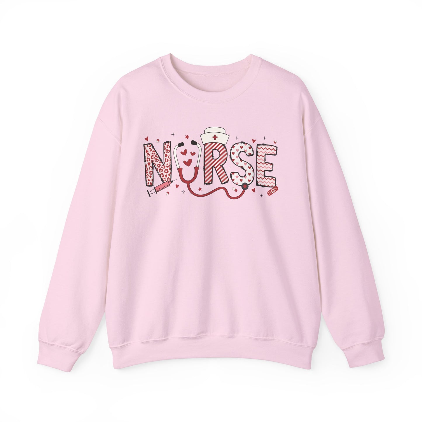 Nurse Valentine Doodle Crewneck