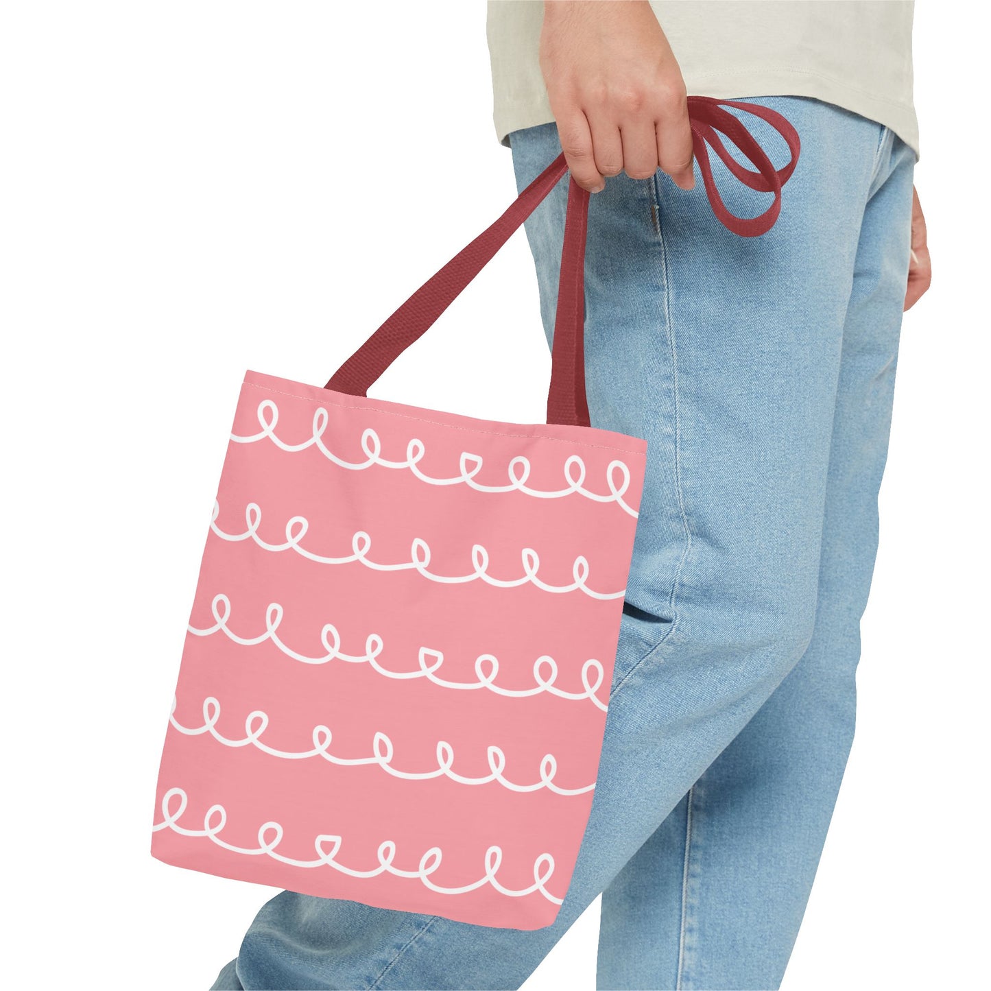 Pink Swirl Delight Tote Bag