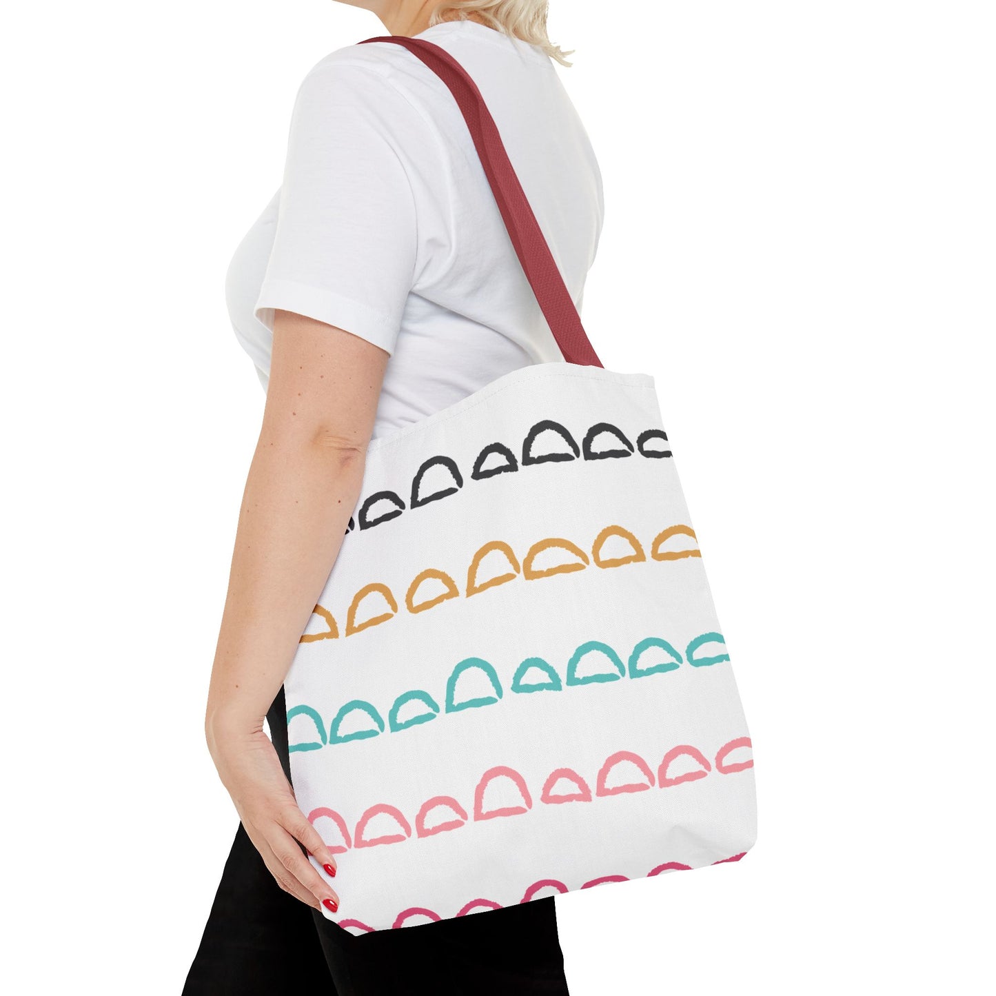 Rainbow Arch Stripes Tote Bag