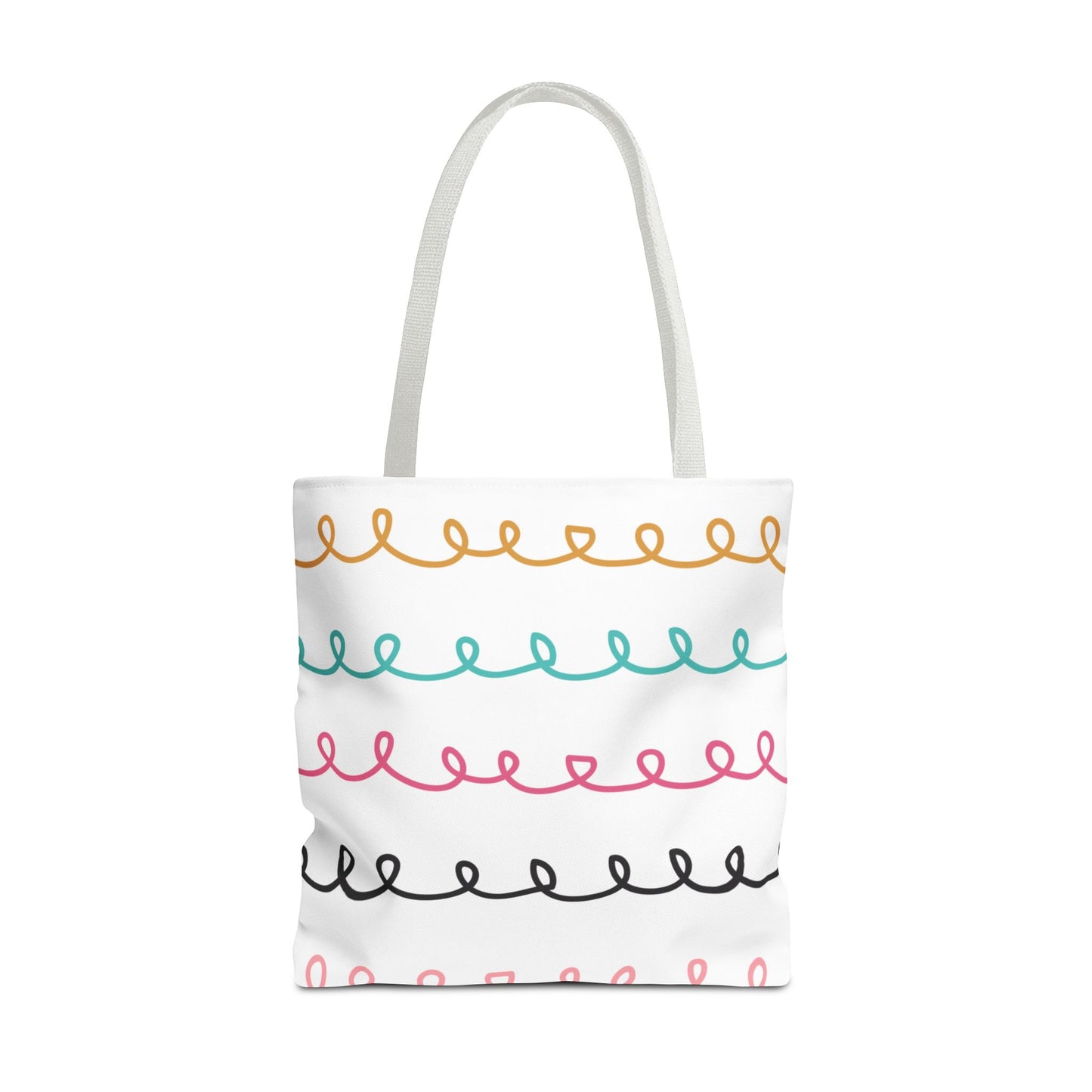 Colorful Swirl Stripe Tote Bag