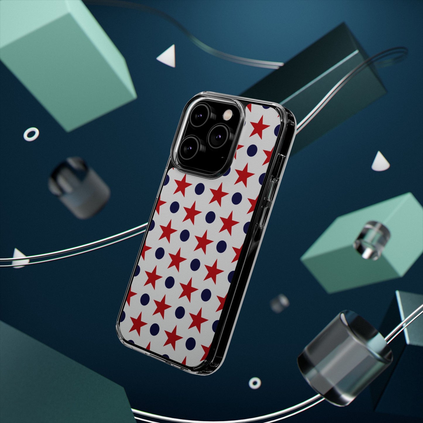 Patriotic Stars and Dots Phone Case