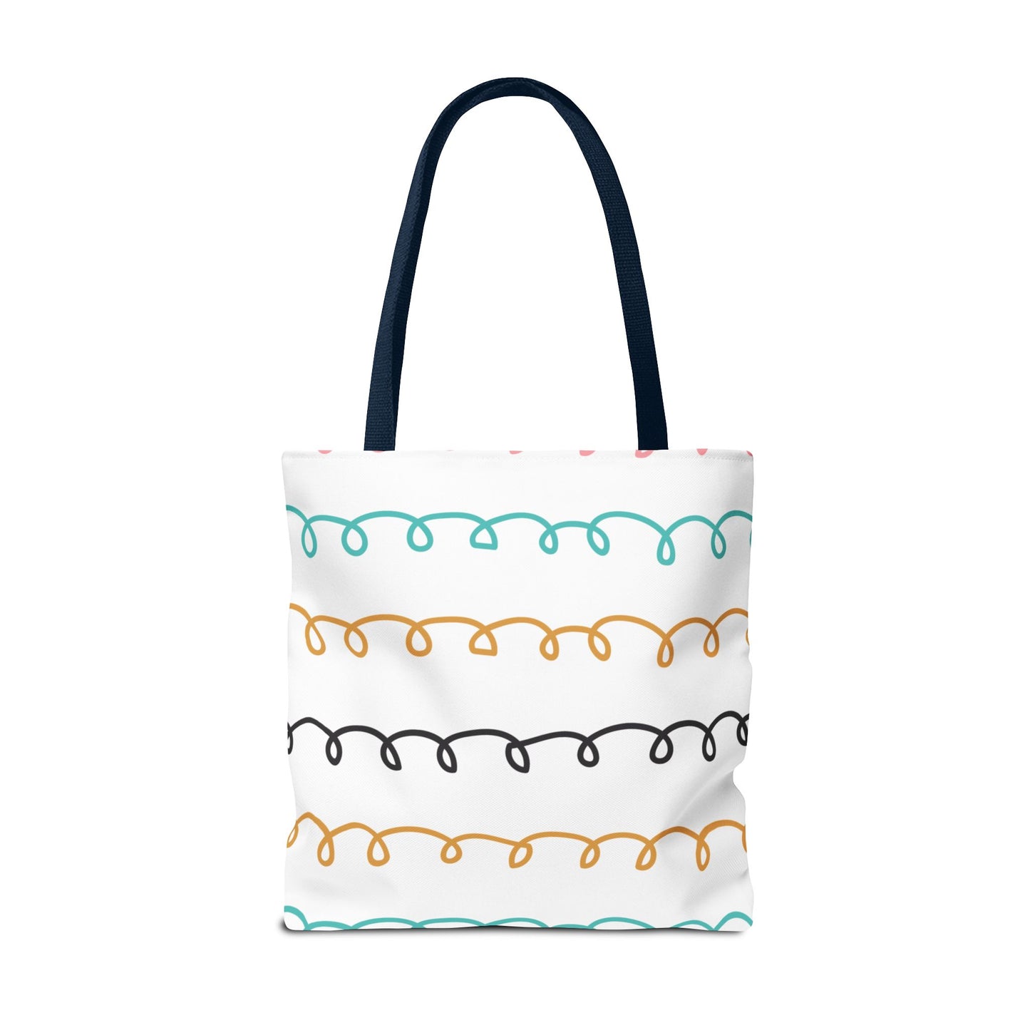 Colorful Swirl Stripe Tote Bag