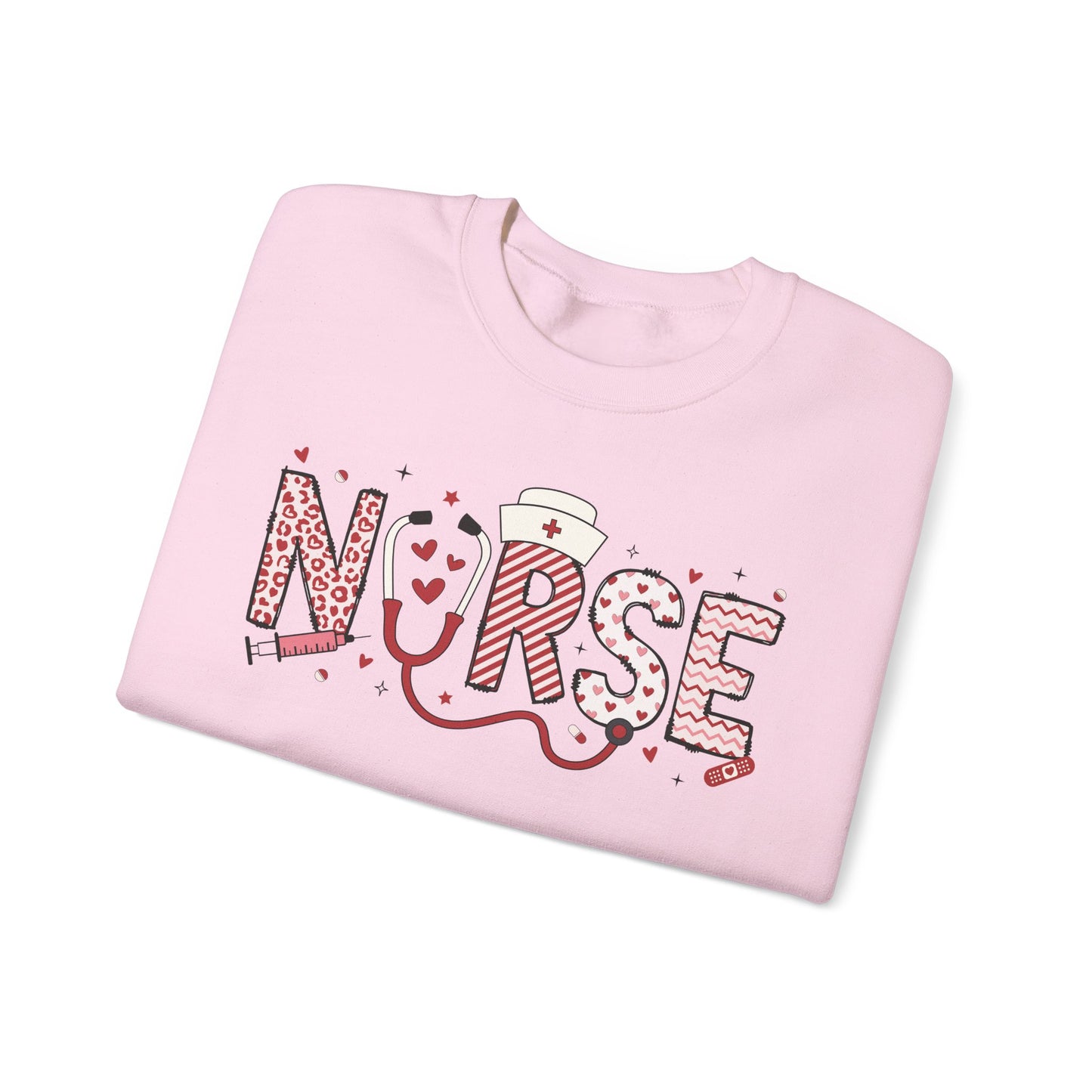 Nurse Valentine Doodle Crewneck