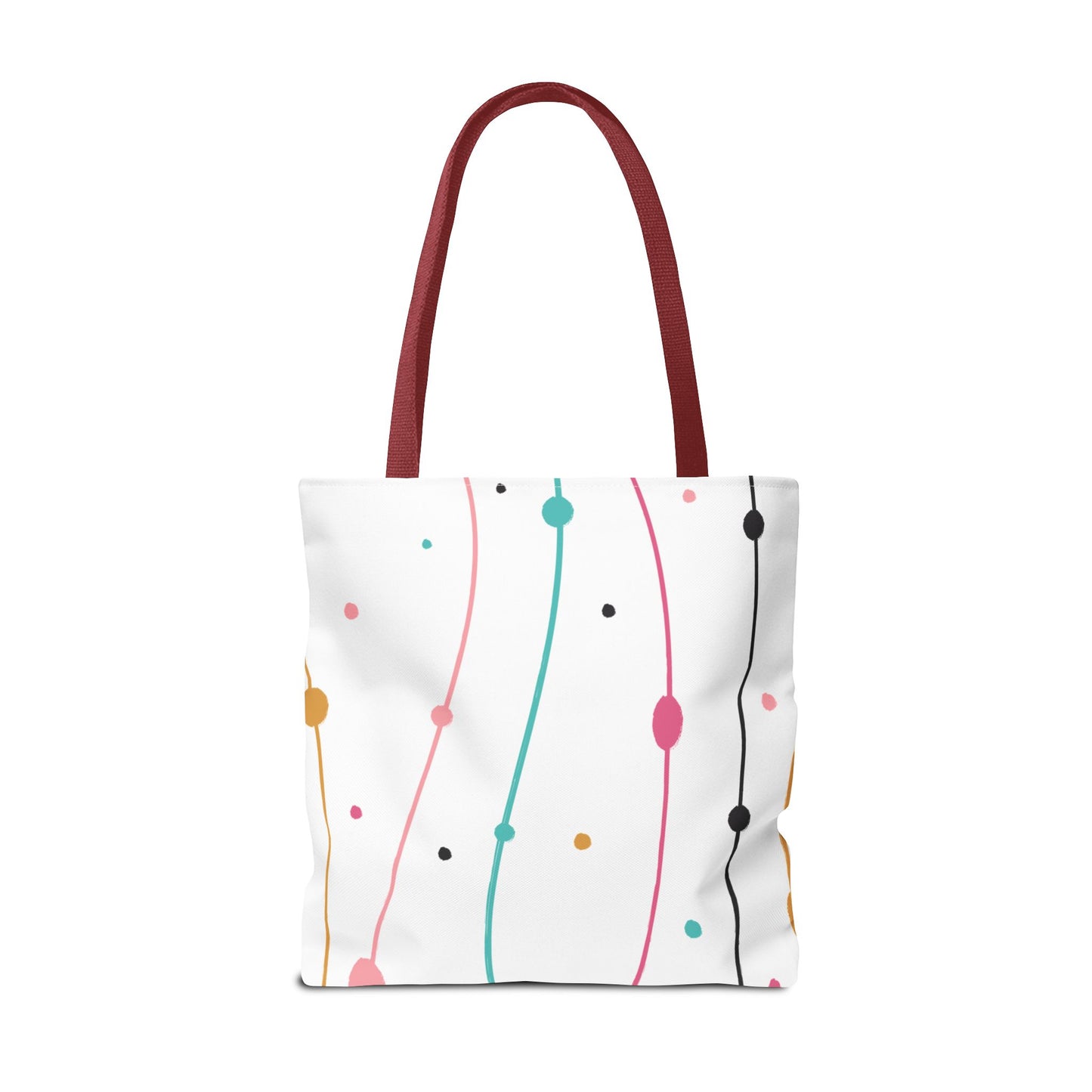 Abstract Lines Dots Tote Bag