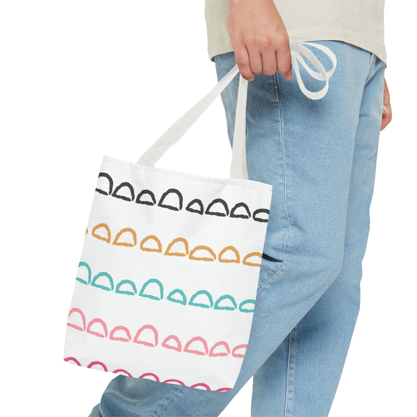 Rainbow Arch Stripes Tote Bag