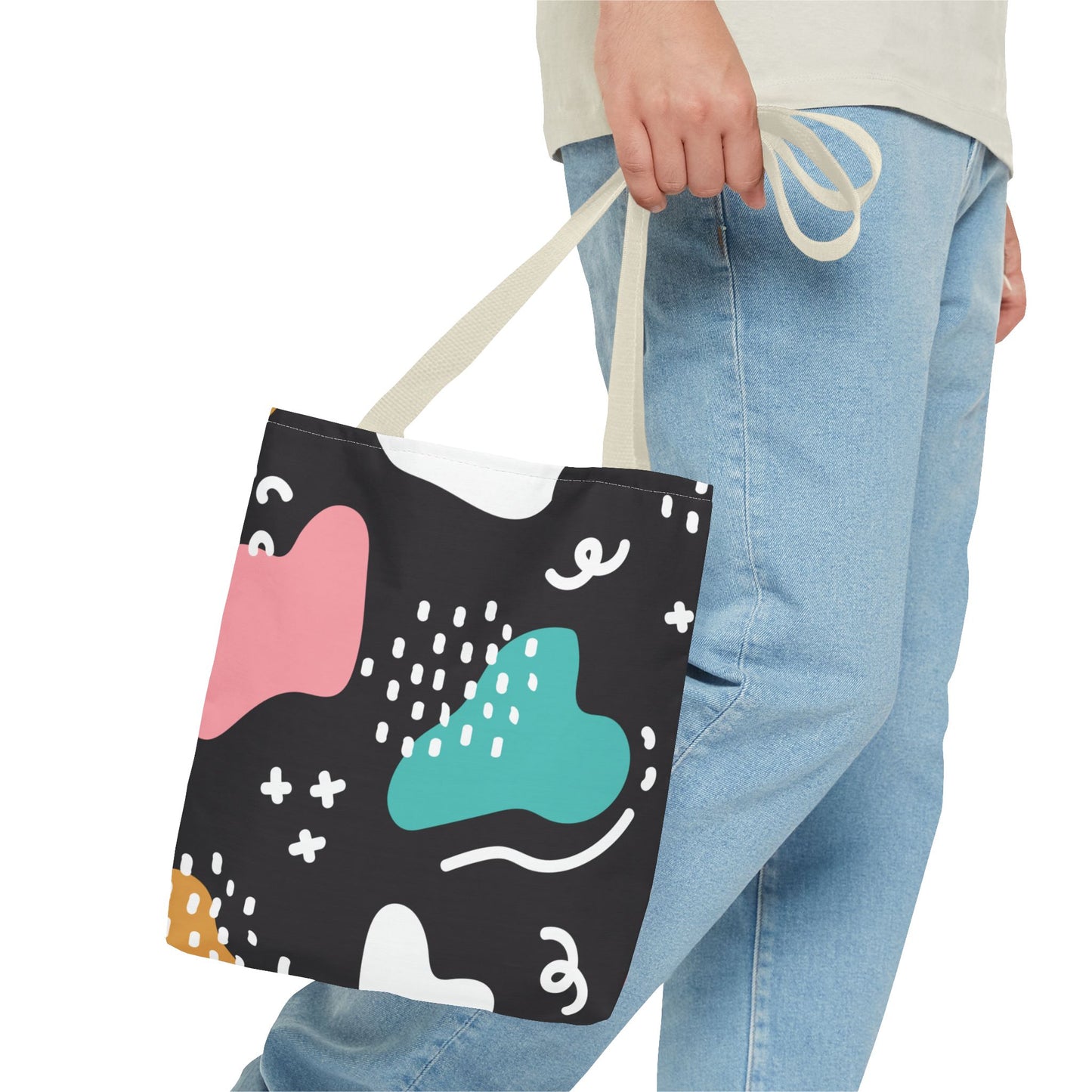 Modern Abstract Shapes Tote Bag