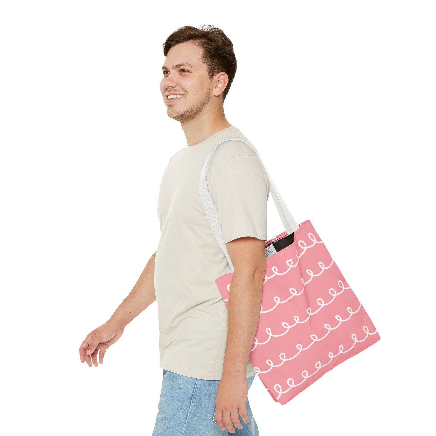 Pink Swirl Delight Tote Bag