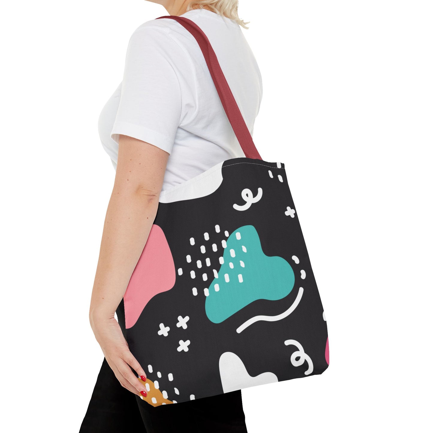 Modern Abstract Shapes Tote Bag