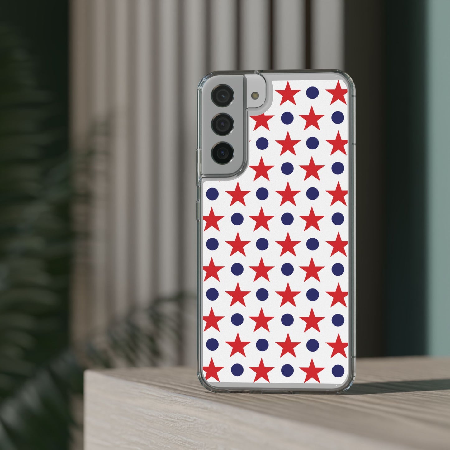 Patriotic Stars and Dots Phone Case